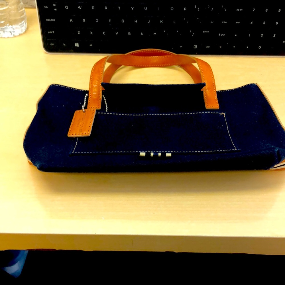 Casual Corner canvas and leather purse